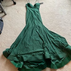 Hunter Green Prom Dress, Size 4
